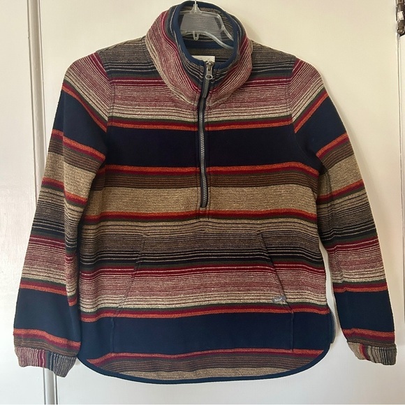 Woolrich Horizon View Half Zip Flannel Pullover Multicolor Stripes size S / P - Picture 8 of 16